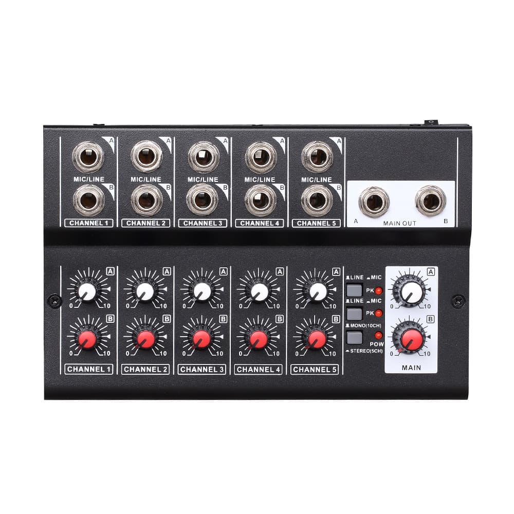Sound Console Metal 10-Channel Power Bank Dual-Use Outdoor Small Mixer