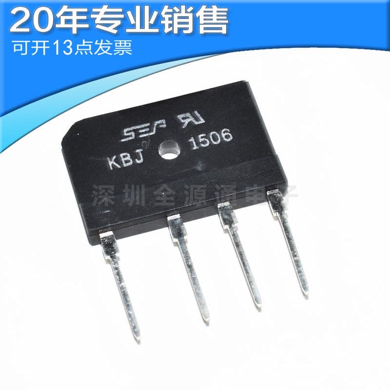 New KBJ1510 600V Bridge Rectifier, KBJ1506 1 1000V Bridge Rectifier Stack, DIP Integrated