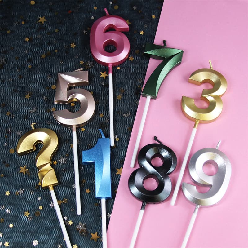 Birthday Party Decorations Opera House Style Cake Baking Candles Numbered Candles