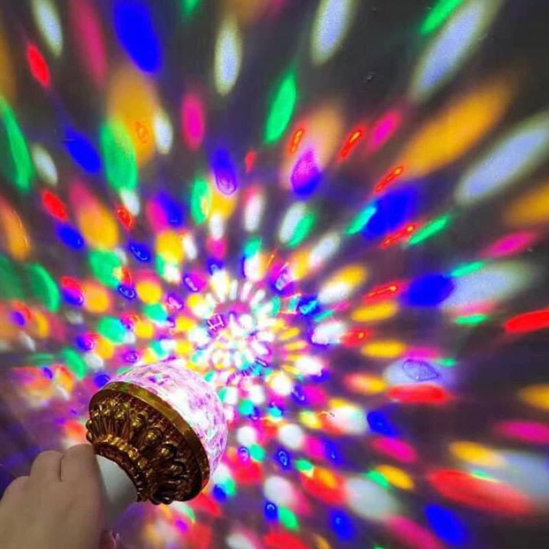 Colorful disco magic ball LED stage light bulb Crystal magic ball ktv light rotating effect bar disco magic ball light