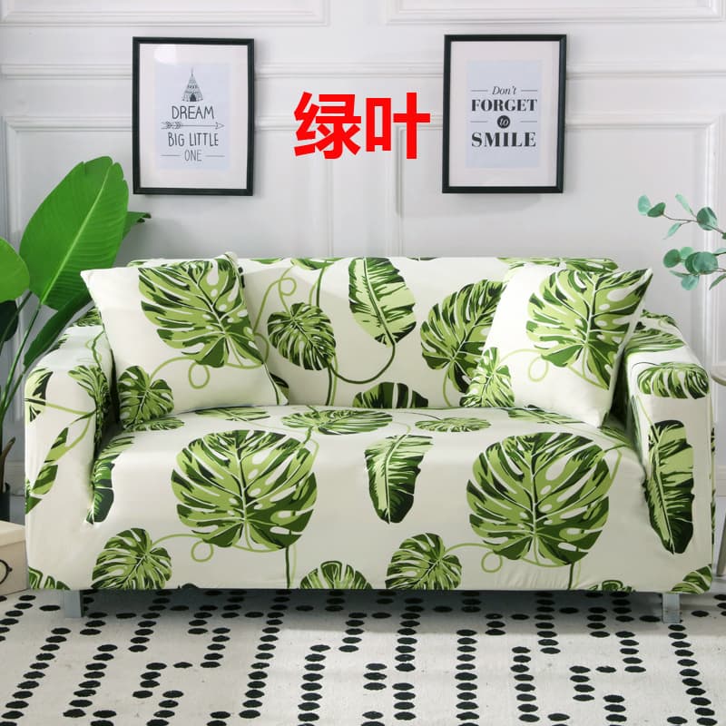 Universal Stretch Sofa Cover Full Wrap Non-Slip Leather Sofa Protector Combination Chaise Lounge Cover All-in-One