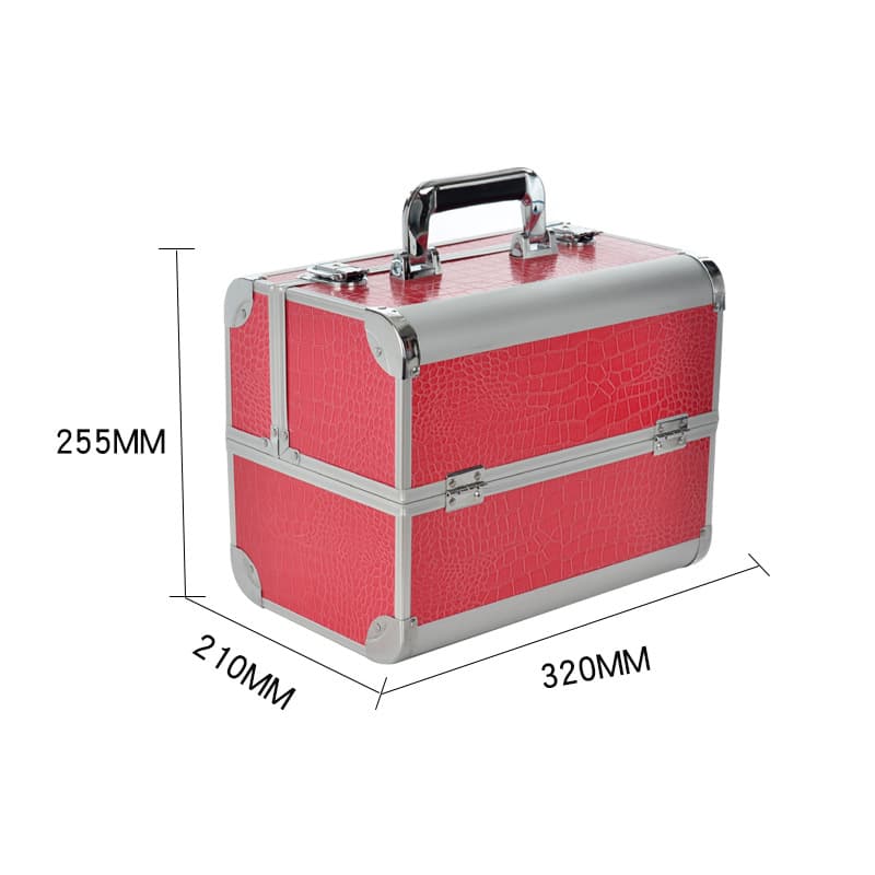 Factory Stock 740# Aluminum Alloy Makeup Tool Box Storage Case Nail Art Box Premium Makeup Bag