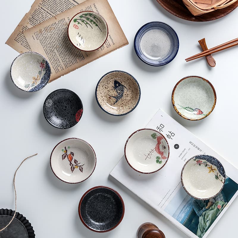 Daily Use Tableware / Bowls / Plates - Japanese Style Rice Bowl - Made of High Quality Porcelain, Microwave and Dishwasher Safe