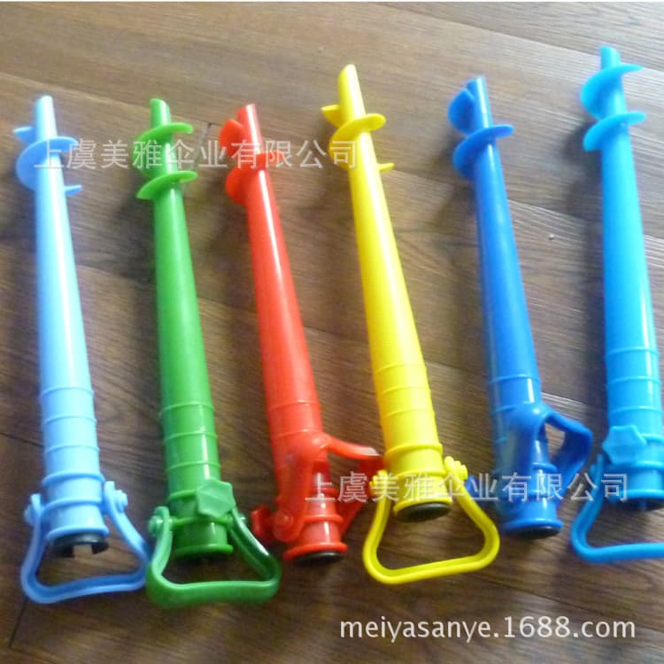 Factory Direct Wholesale 45cm Beach Umbrella Sun Umbrella Stand Plastic Spiral Umbrella Insert