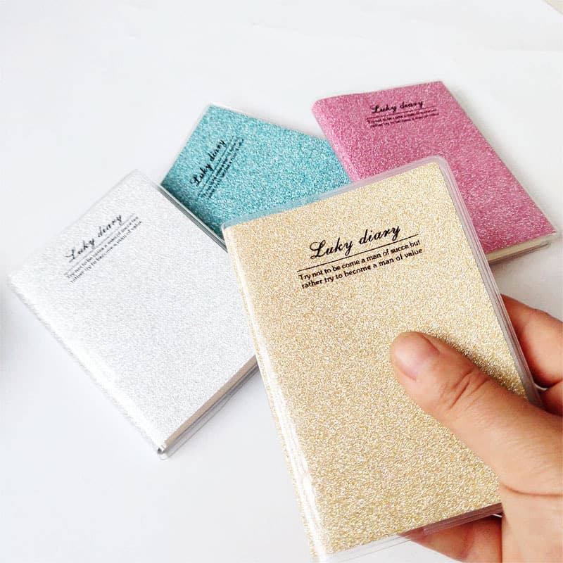 Rubber Sleeve Notebook for Students, Soft Leather Notebook, Colorful Small Fresh Diary, Convenient Small Notebook