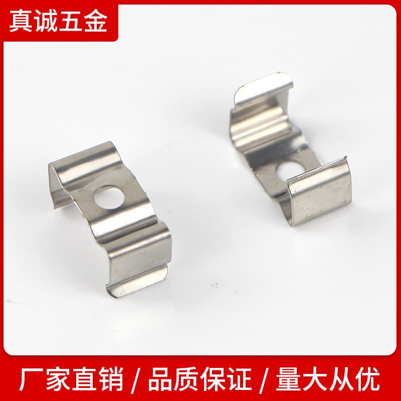 Supply LED Lighting Accessories Stainless Steel Precision Spring Metal Stamping Parts Fixing Strip Clip