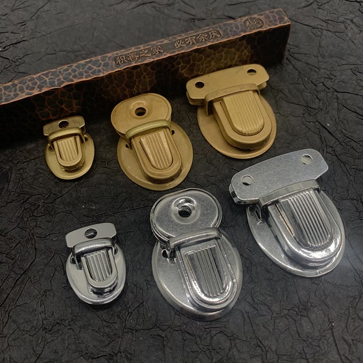 Wholesale Pure Copper Insert Lock in Large, Medium, and Small Sizes Handmade Luggage and Leather Goods Creative Accessories