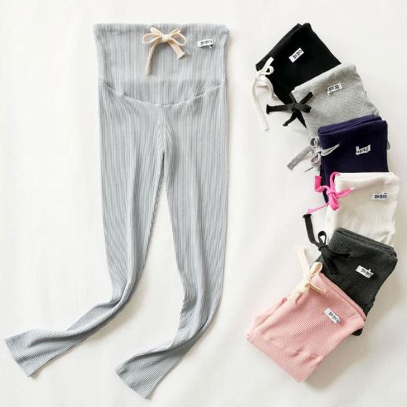 Maternity Pants Korean Style Casual Spring Autumn New Maternity Support Pants Long Pants Leggings Ribbed Pants Maternity Wear