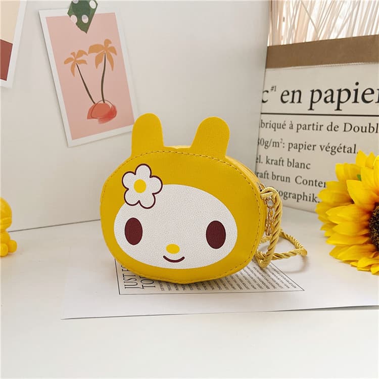 Stylish Women's Cartoon Baby Backpack Fashionable Cute Little Girls Crossbody Bag Children's Handbag Leather Shoulder Bag