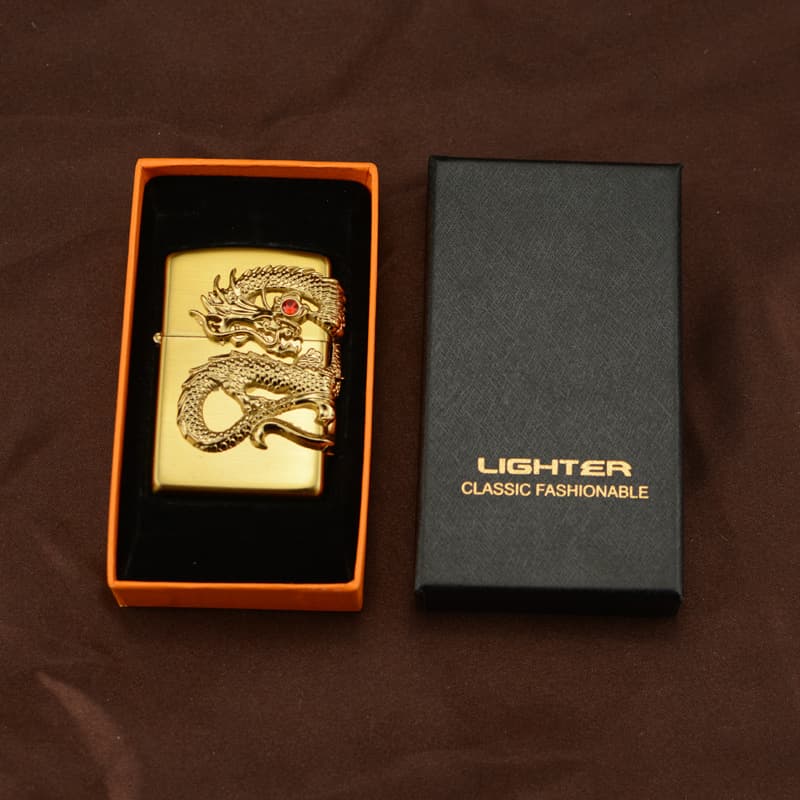 Lighter Gift Box, Universal Kerosene for ZIP ZOR, Sky-Cover Base Box with Independent Cardboard and Blister Packaging