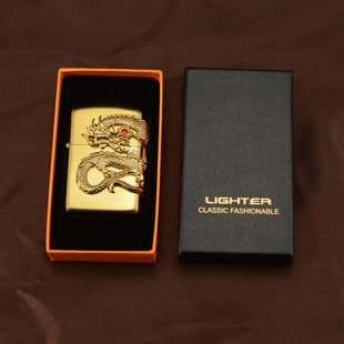 Lighter Gift Box, Universal Kerosene for ZIP ZOR, Sky-Cover Base Box with Independent Cardboard and Blister Packaging