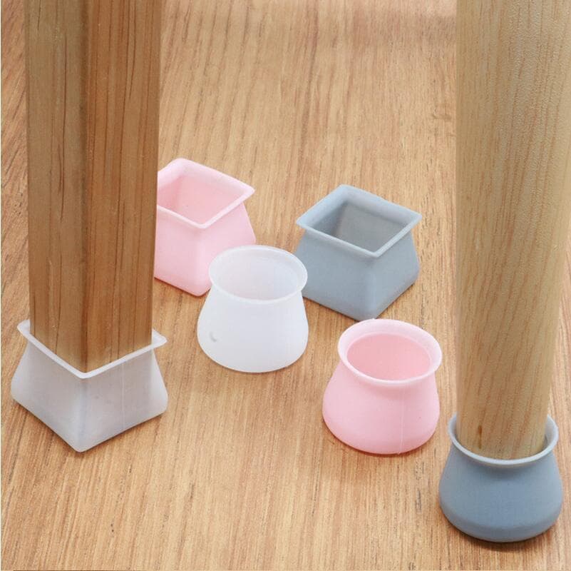 Universal silicone table leg covers, chair leg pads, stool leg protectors, table and chair silent wood flooring leg covers