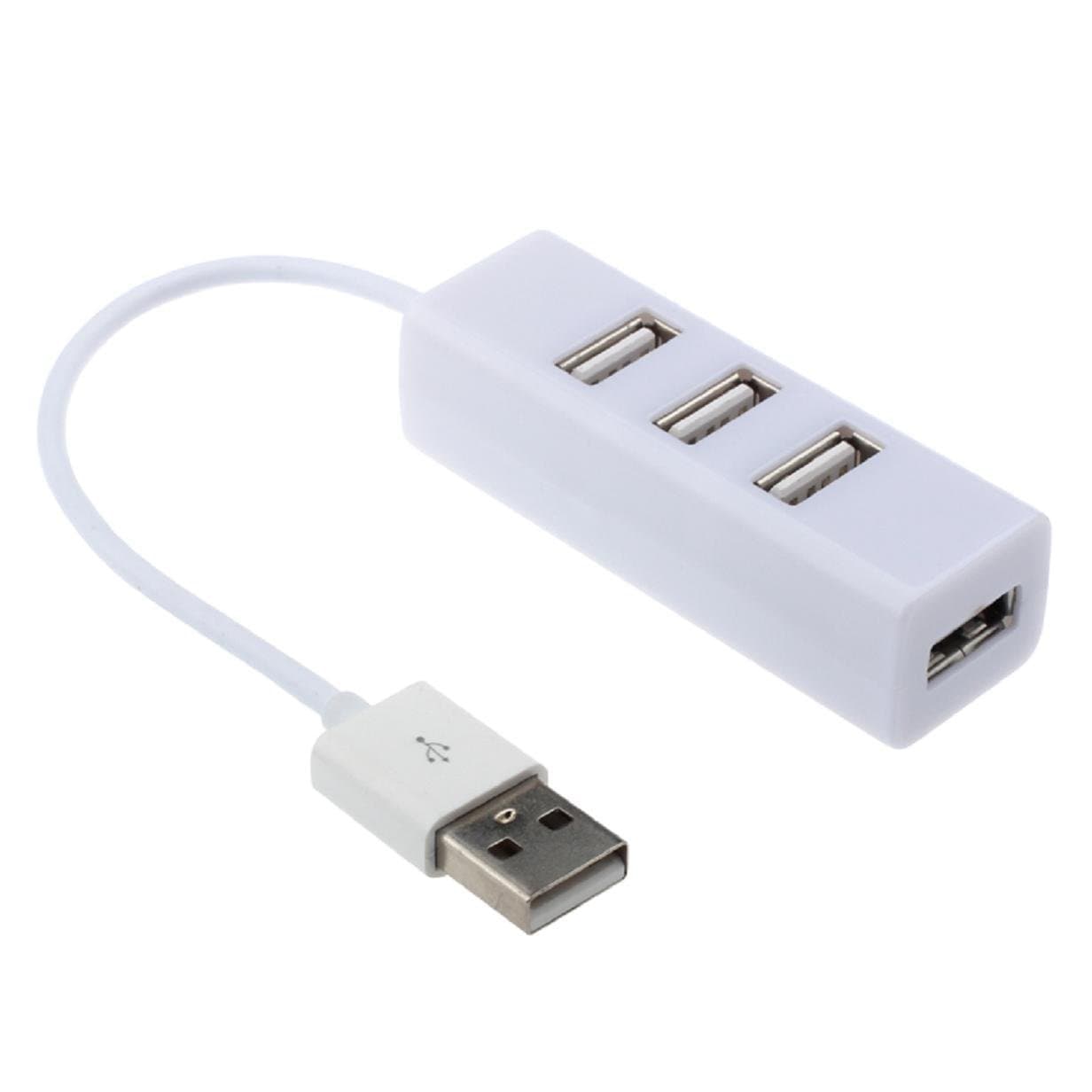 USB 2.0 1-to-4 Splitter Hub, USB to 4-Port USB Computer Hub, Mini 4-Port HUB