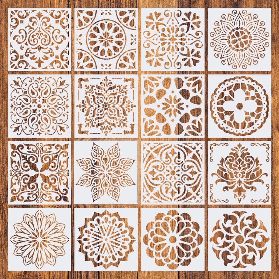 Mandala Assisted Painting Template Wall Spray Hollow Diy Template Ruler Cross-border Amazon Office Culture/drawing