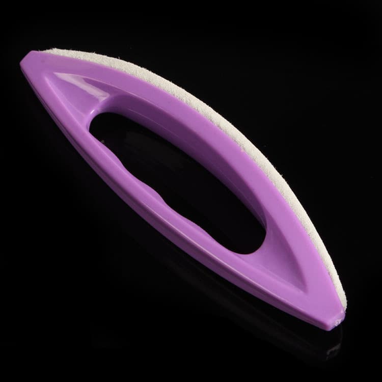 Nail Art Supplies Wholesale, Purple Faux Sheepskin Buffer, Polishing Block, Polishing Wax Brush, Nail Buffing Tool