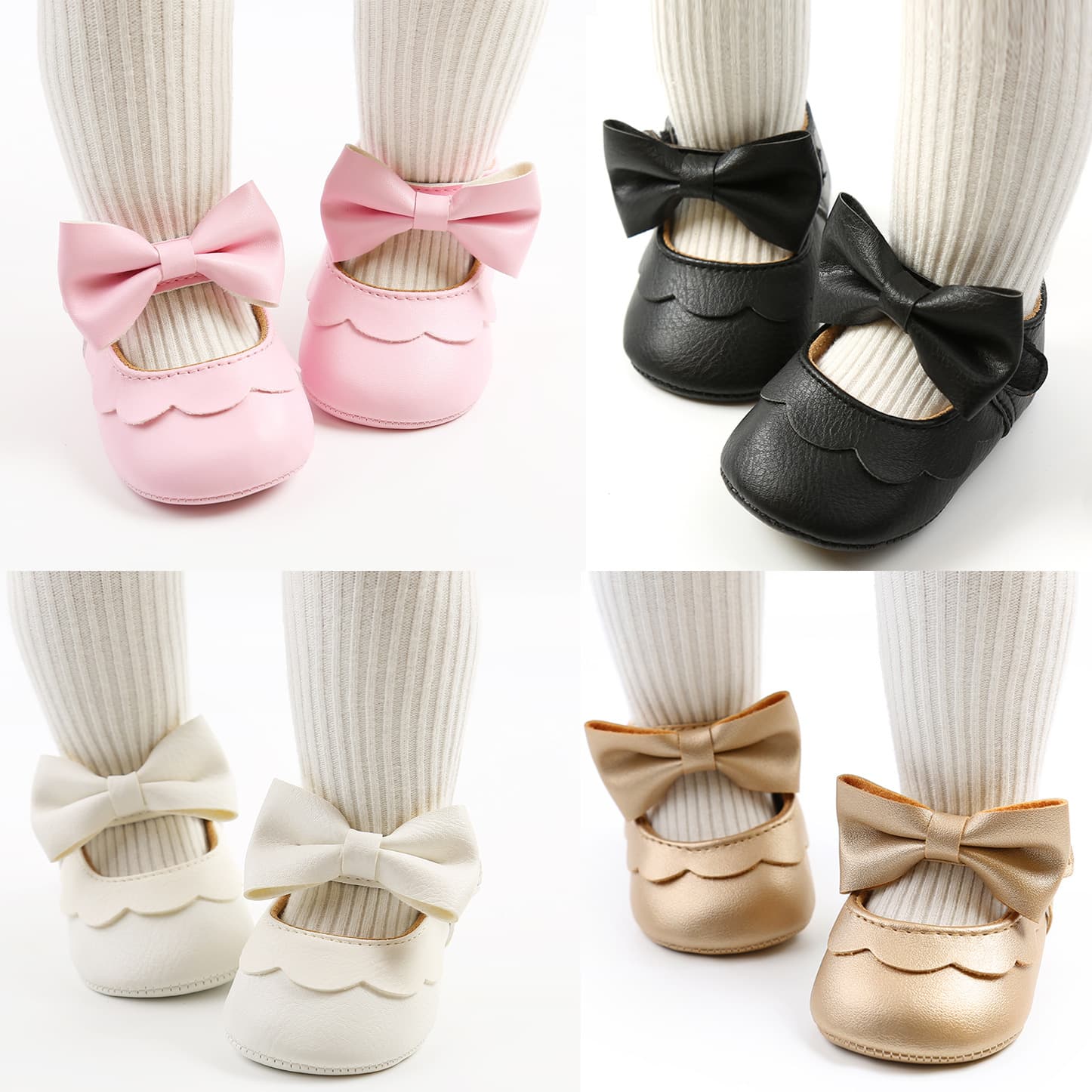 Butterfly PU Soft Sole Baby Shoes Princess Shoes 1954