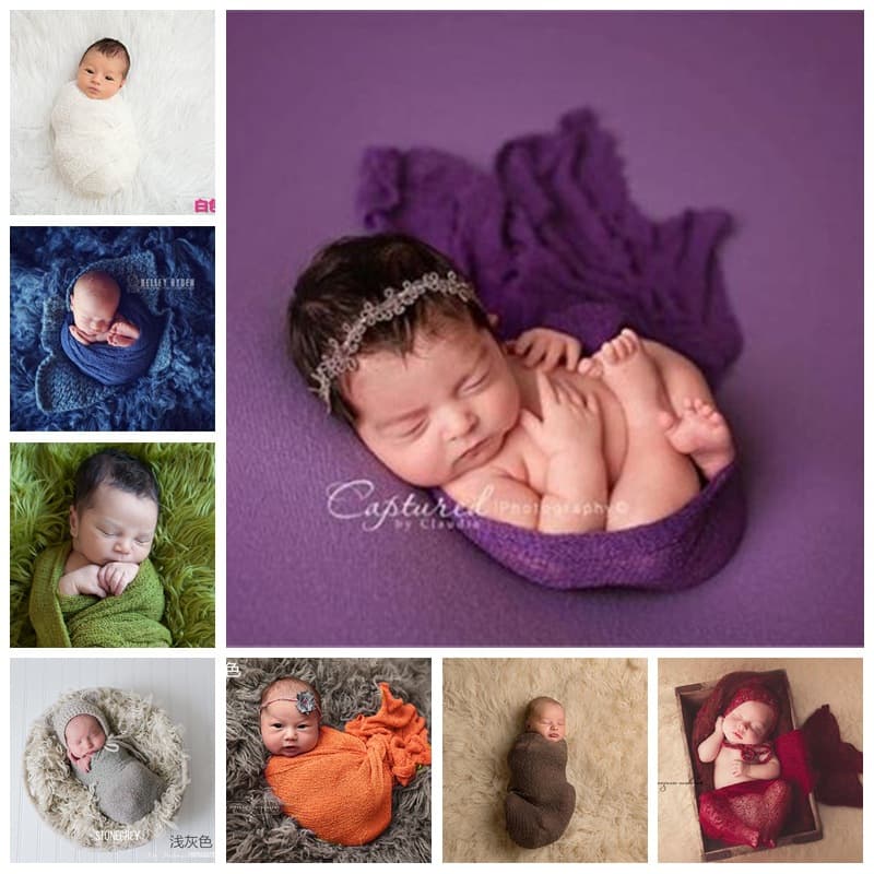 Newborn wrap photography props baby full moon photo clothing baby art photo children's photo studio elastic wrap