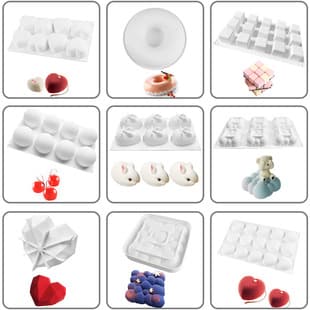35 Italian-Style Mousse Cake Mold White Silicone Mousse Mold Silicone Cake Mold