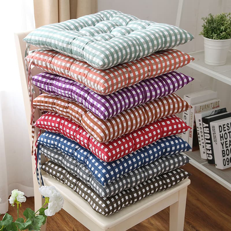 Thickened Brushed Chair Cushion Dining Chair Seat Pad Printed Square Cushion Tatami Mat Butt Enhancing