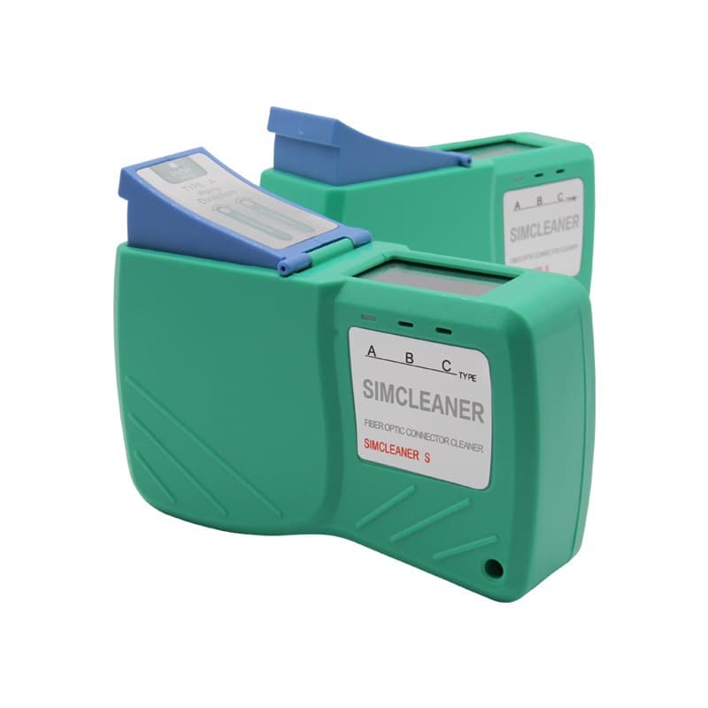 SIMCLEANER Fiber Optic Cleaner Cleaning Cassette with 400+ Uses and Replaceable Core