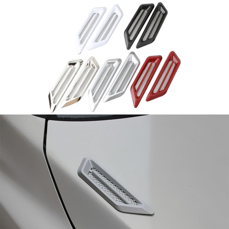 Car Air Intake Decoration Shark Gills Air Vent Fake Vent Universal Car Decoration Sticker