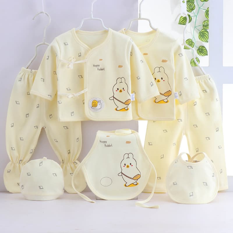 Newborn Baby Pure Cotton Underwear Set Pants for Boys Girls 0-3 Months 7-Piece Set
