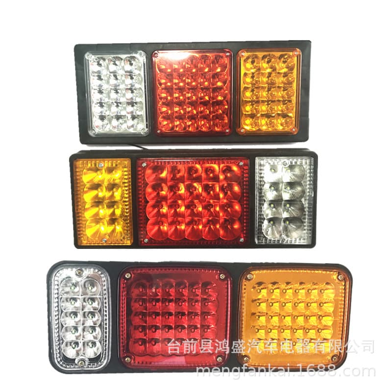 Tractor Truck 140-2 Rear Tail Light 24V Engineering Vehicle Tail Light Assembly Semi-Trailer Turn Signal Brake Light for Jianghuai