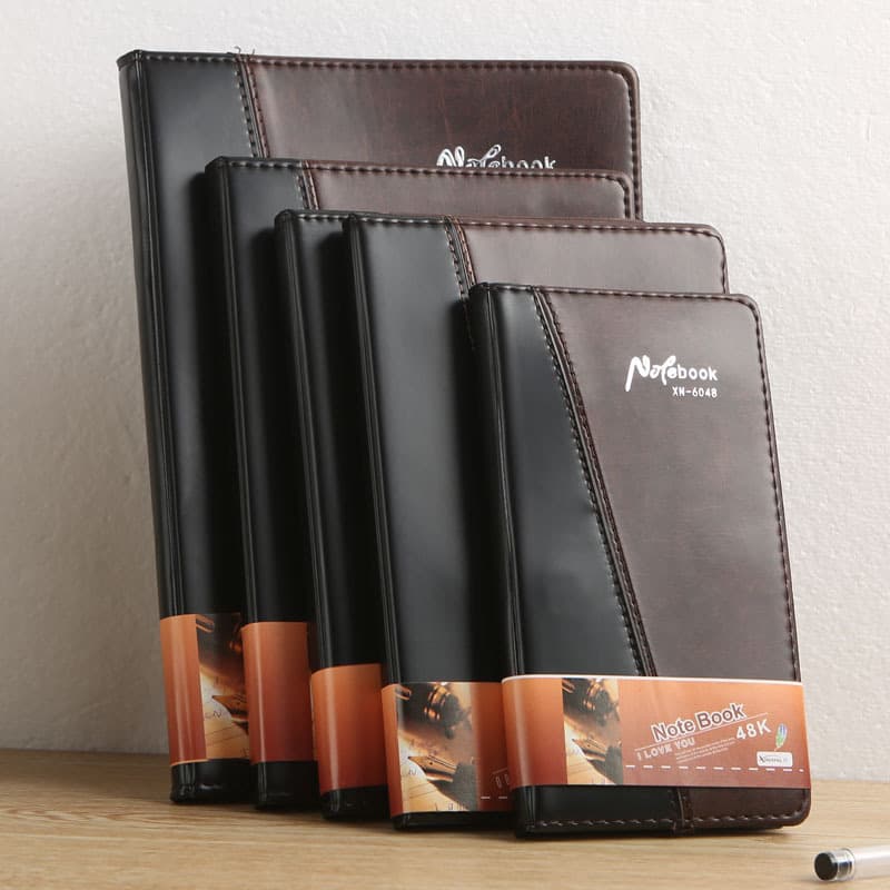 Office Business Notebook Leather Cover Notes Book Meeting Record Book Stationery Wholesale China Mainland Origin