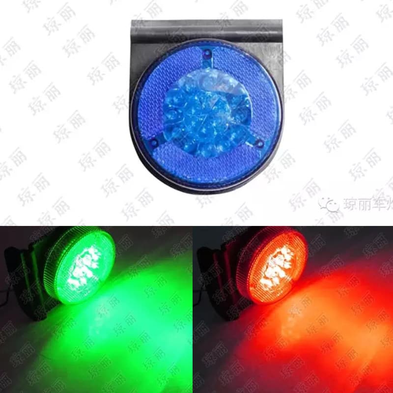 Factory Direct LED Round Side Marker Light Qiongli 24V Clearance Light for Engineering Trucks, Cargo Trucks, Off-Road Vehicles Wholesale