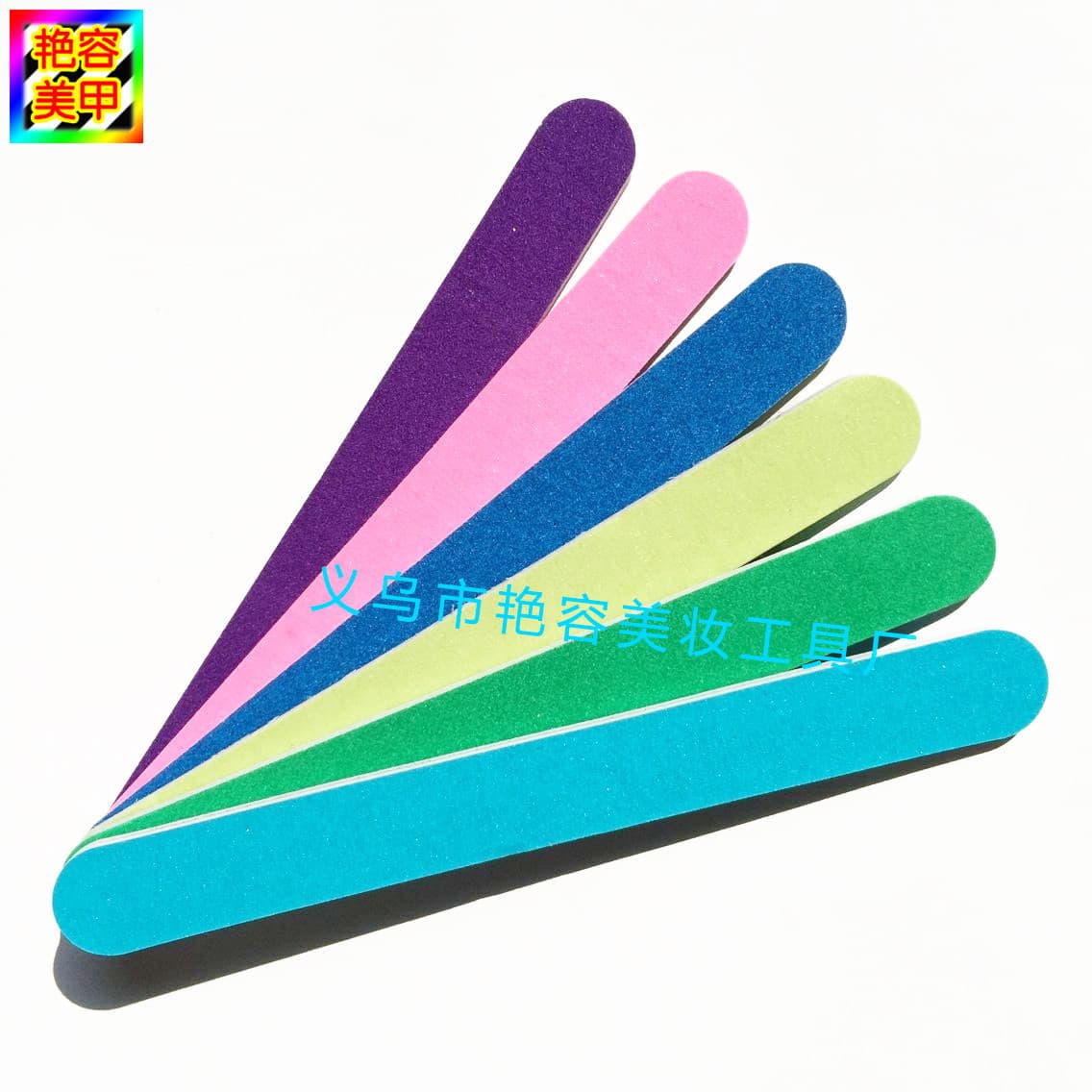 pvc manicure tools eva nail file color manicure file sandpaper file sponge nail file