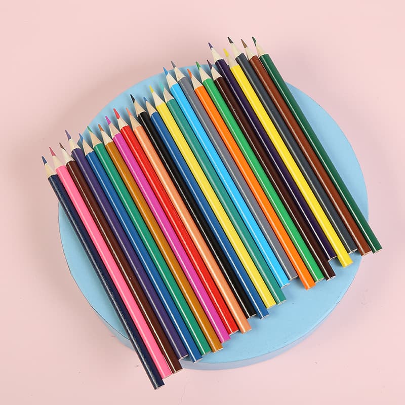 Kids Students Pencils Bulk 7 Inch 24 Colors Colored Pencils Prize Gifts Creative Stationery Wholesale Colored Pencils