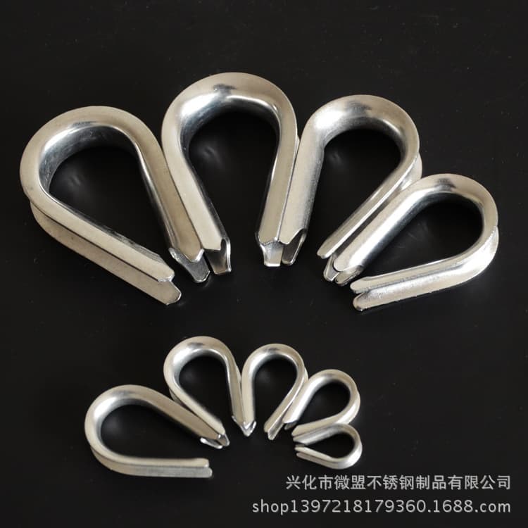 Weimeng 304 stainless steel collar, boasting a heart-shaped ring, triangular ring, wire rope protection ring, eyelet ring, 1.5-32mm