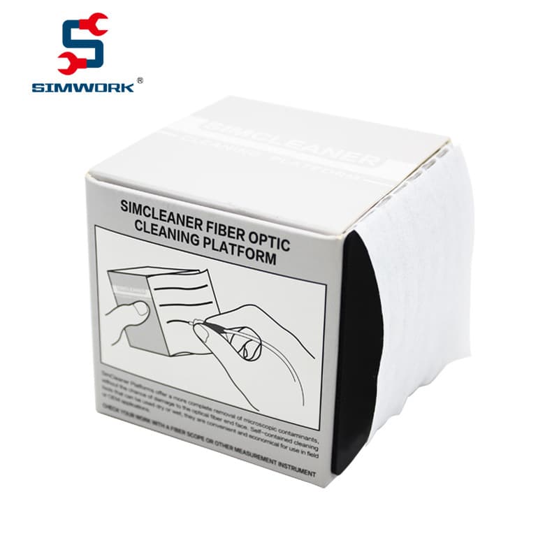 Factory Direct Dust-Free Paper, Fiber Optic Endface Wipes, Non-Woven Fabric, Dual-Use Dry/Wet Cleaning Cloths, 300 Sheets/Box