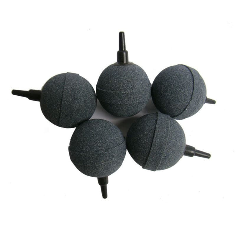 Round Air Stone High Temperature Sintered Oxygen Pipe Bubble Stone Oxygenating Round Spherical Sand Head Fish Tank Oxygen Pump Bubble Stone