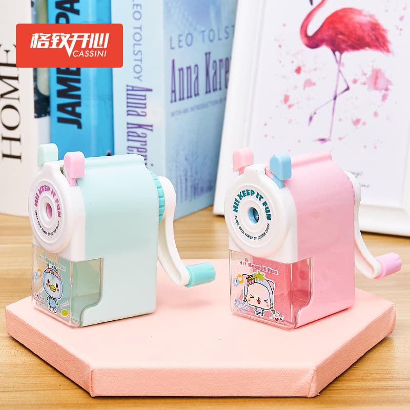 Creative Cartoon Pencil Sharpener Cute Pet Rotating Pencil Sharpener E-commerce Lead Generation Sharpening Children's Scroll