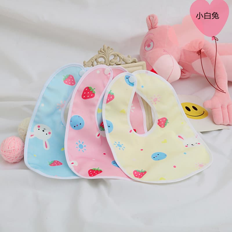Baby Crystal Fleece Bibs, Waterproof Drool Cloths, Cartoon Waterproof Children's Bibs, Super Soft Supermarket Crystal Material