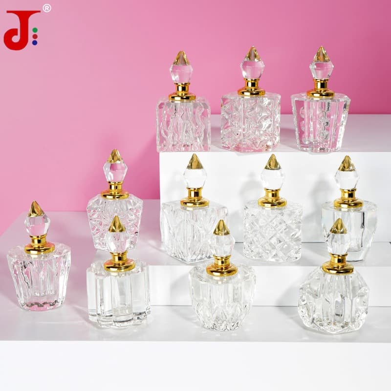 Crystal Perfume Bottle Creative Aromatherapy Bottle Car Perfume Deodorizer Car Scent Stick Glass Bottle