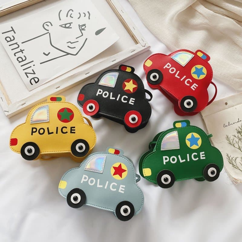 Cute Cartoon Car Unisex Kids Shoulder Bag Small Size Breathable Wear-resistant Children's Crossbody Bag for Boys And Girls