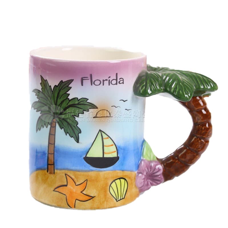 European-style ceramic water cup, creative home gift mug, advertising mug with custom logo, factory wholesale