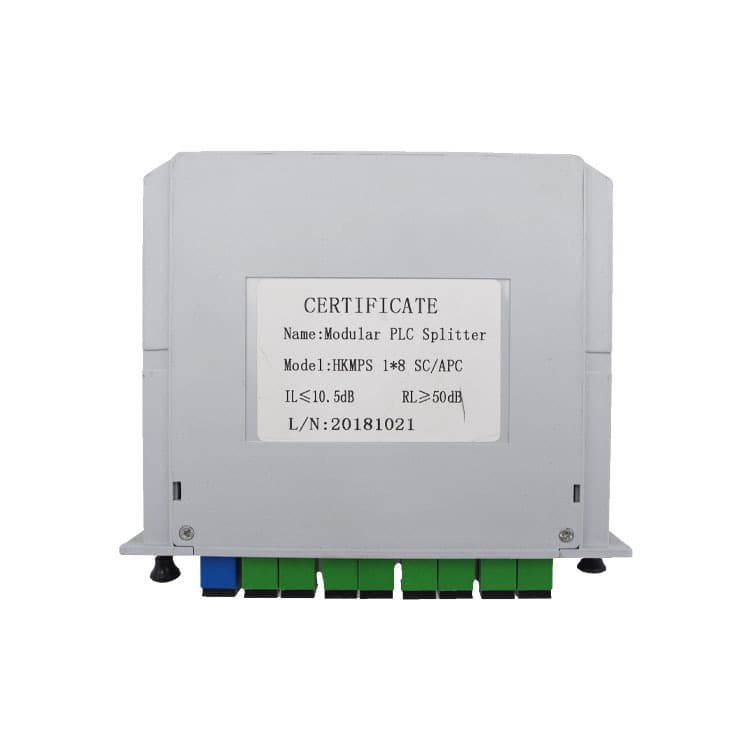 Manufacturer supplies PLC plug-in optical splitter, carrier grade 1/8 optical splitter SC/UPC/apc wholesale