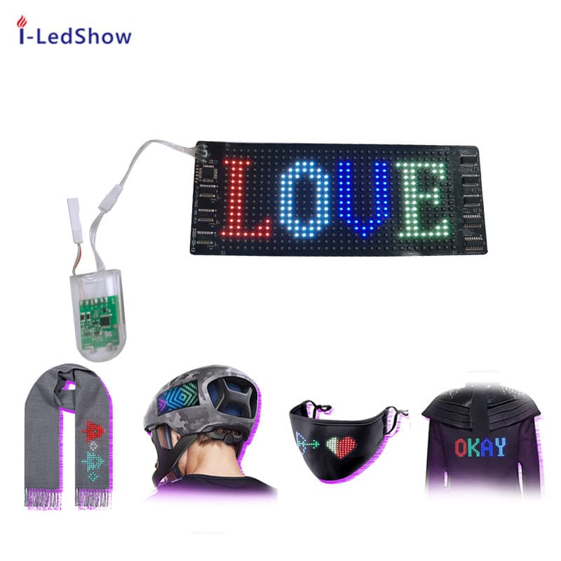 Flexible LED Advertising Full-Color Display Shoe Scrolling Screen Hat Marquee Soft Screen LED High Brightness Outdoor Applicable