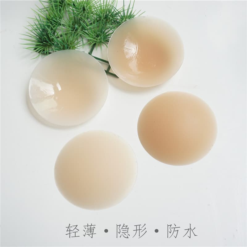 Large Waterproof Solid Silicone Nipple Covers Multi-Color Invisible Anti-Nipple Protrusion Chest Stickers for Wedding Dress Swimsuit Areola Patch