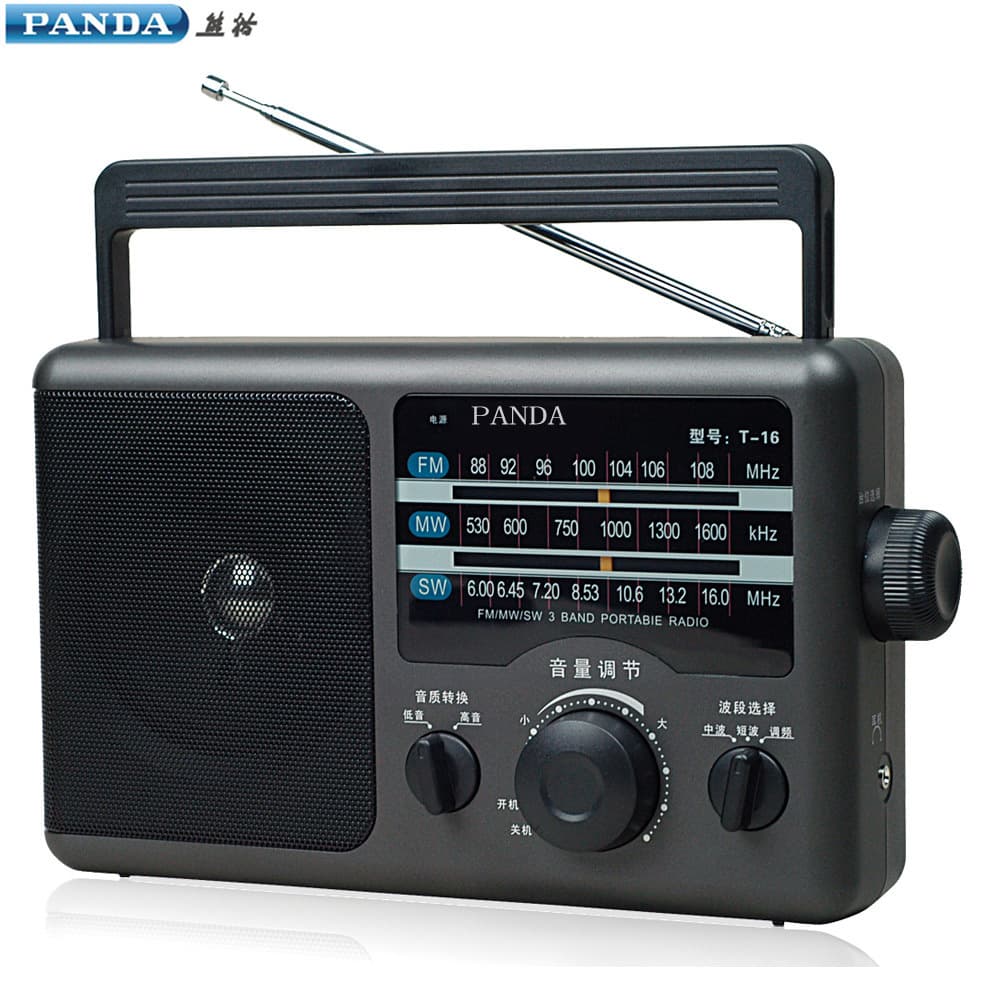 Panda T-16 Full Band Portable T16 Handheld Radio for Seniors Broadcast Transistor Radio Father's Day Gift