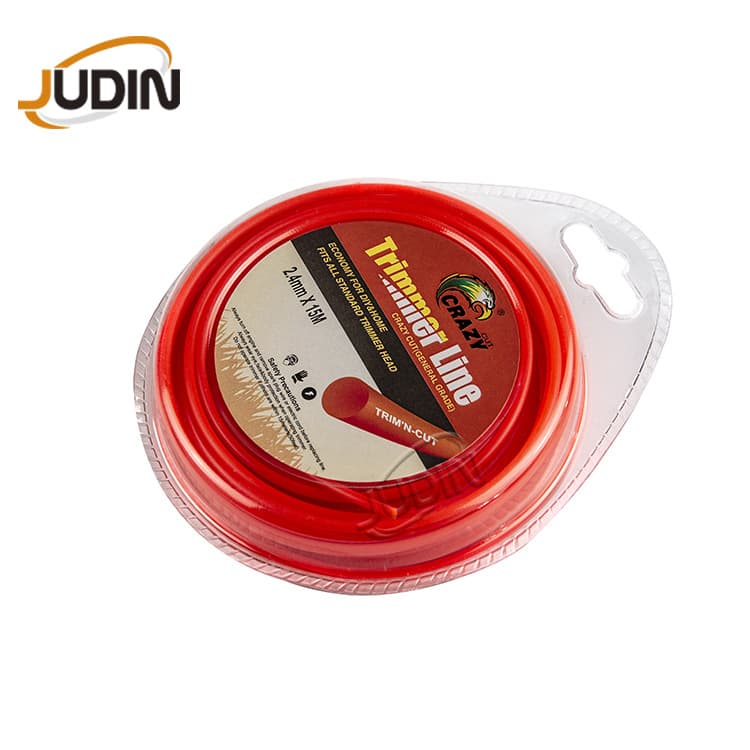 Trimmer Line 2.4mm*15m Double Blister Pack Brand Trimmer Line Round Lawn Mower Line