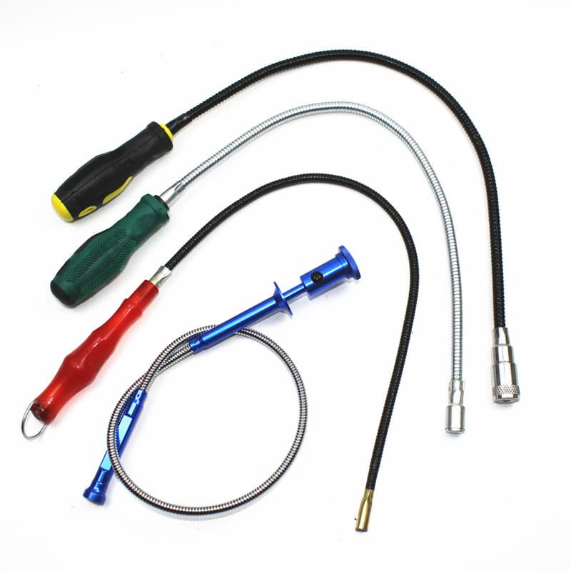 Flexible Magnetic Pickup Tool, Bendable Magnetic Wand, Metal Pickup Tool, Magnetic Rod, Magnetic Bar, Screw Pickup Tool, Magnetic Pickup Stick