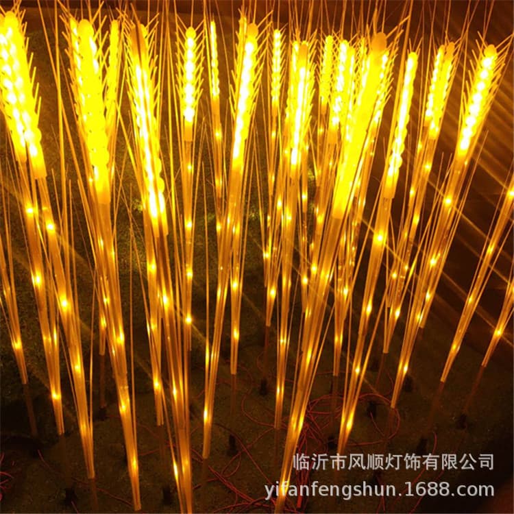LED Illuminated Wheat Straw Lights - Outdoor Lawn Lights for Aesthetic Lighting Festivals, Courtyard Lights, Brightening Projects, Park Decor