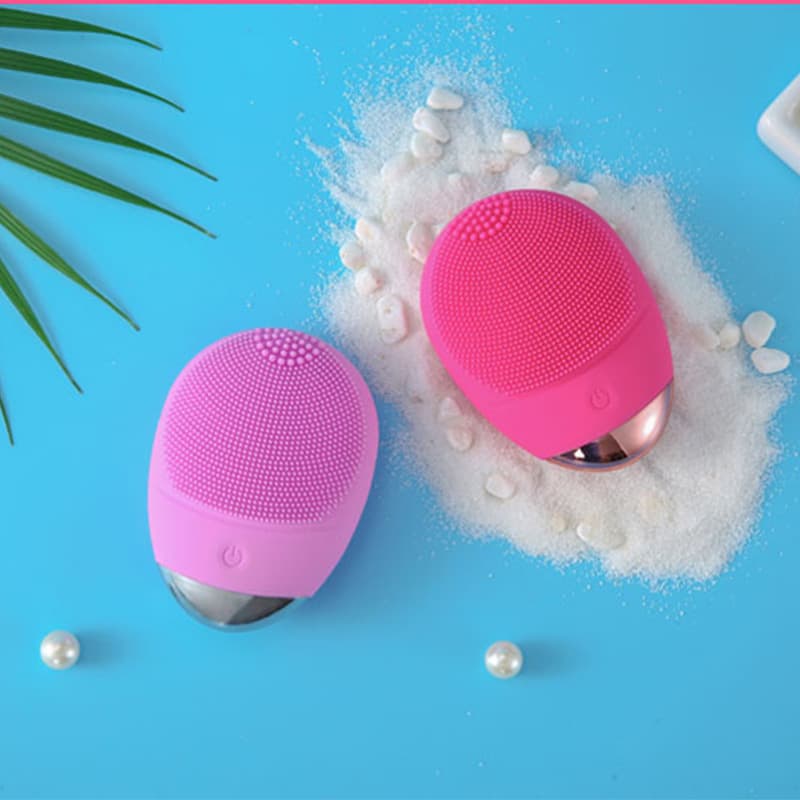 Beauty Device Pore Cleansing Instrument, Electric Silicone Facial Brush, New Ultrasonic Electronic Massager Factory Direct