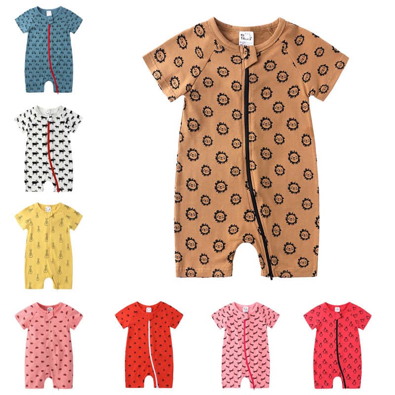 Kids Tales Baby Clothes Summer Infant Boy Romper Girl Sleepsuit Newborn Bodysuit