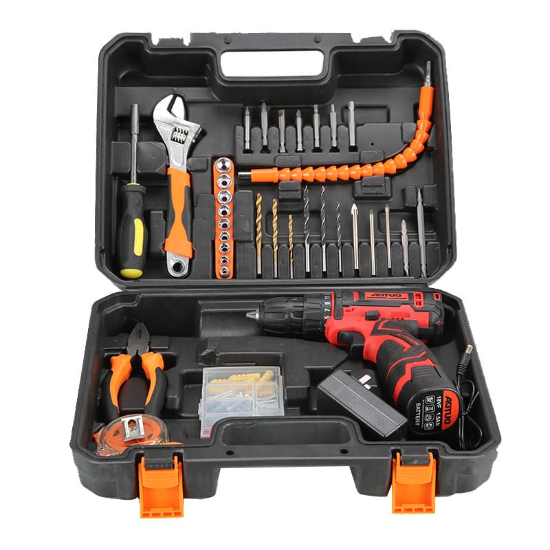 Cross-border Hand Drill Lithium Drill Household Impact Drill Cordless Battery Electric Screwdriver Rechargeable Drill Wholesale