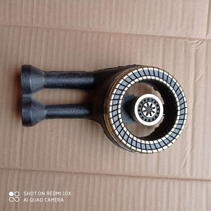 Wholesale Desktop Stove 100 Black Yellow Edge Burner Head Gas Stove Energy-Saving Burner Head Flame Divider Single Double Cast Iron Accessories